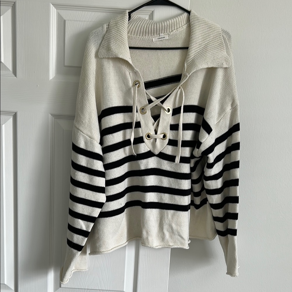 Striped Black and White Sweater